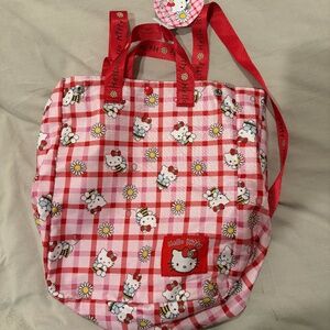 Red gingham Hello Kitty bag